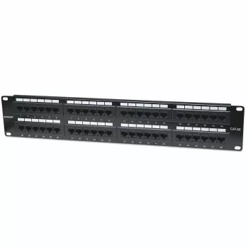 Patch panel Intellinet, Cat5e, UTP, 48 portas, 2U, preto