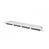 Lanberg PPU6-0024-S patch panel de 19 polegadas, 24 portas Cat6 UTP, 0,5U, cinzento