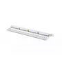 Patch panel LANBERG PPU6-0024-S, 24 portas Cat6, metal, 0,5 U, 440×22,3×99 mm