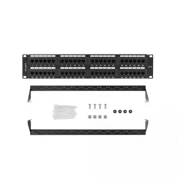 Acessório de rack Lanberg PPU6-2048-B 19 polegadas 2U 48 portas