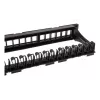 Patch panel modular Techly 24 posições UTP com módulos removíveis 1HE preto