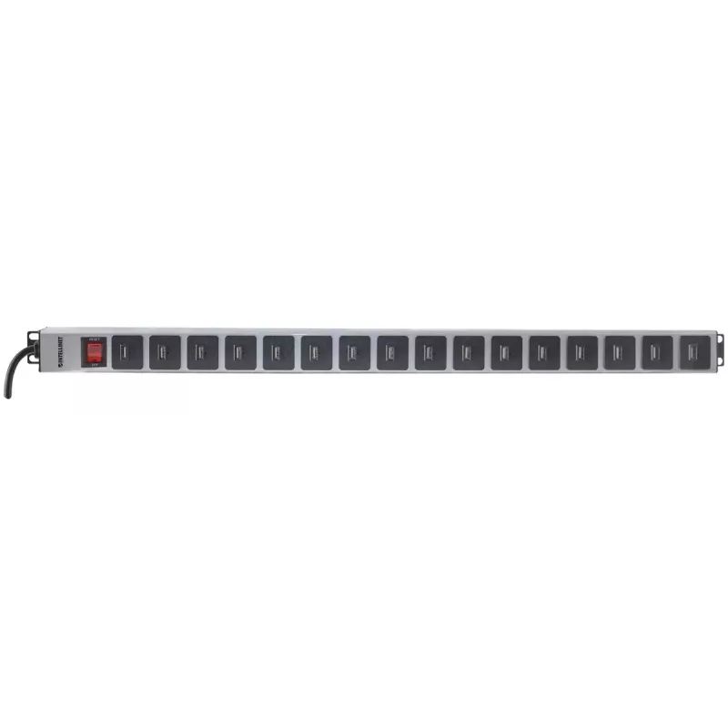 Unidade de distribuição de energia Intellinet montagem vertical em rack 16 portas USB-A