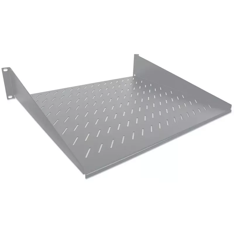Prateleira extensível Intellinet 19 polegadas, 2HE, montagem frontal em 2 pontos, 400mm de profundidade, ventilada, máx. 25kg, cinzento, três anos de garantia