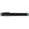 Régua de tomadas (PDU) Techly I-CASE STRIP-16SH 6 saídas AC 1.5HE preto, prateado