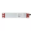 Régua de tomadas Techly Universal Power Strip Rack 10 polegadas 4 tomadas ficha Schuko preto prateado 1U