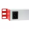 Régua de tomadas Techly Rack 19 polegadas Power Strip 1U 8 saídas C13