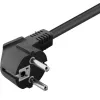 Techly 106893 PDU de rack de 19 polegadas 1U, régua de tomadas 8x Schuko, 250 V/16 A, 3500 W, cabo de 3 m, alumínio, preta