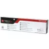 Régua de tomadas Techly 8 tomadas para rack 19 polegadas ficha C14 1U preto vermelho