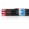 Techly 100471 PDU de rack de 19 polegadas 1U, régua de tomadas 6x Schuko, 250 V/16 A, cabo de 3 m, interruptor duplo, preta