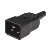 Unidade de distribuição de energia (PDU) Techly I-CASE STRIP-18C20 8 saídas AC 1U preto, vermelho