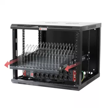 Prateleira para rack Techly I-CABINET-TRAY14BK preto 4U 19 polegadas
