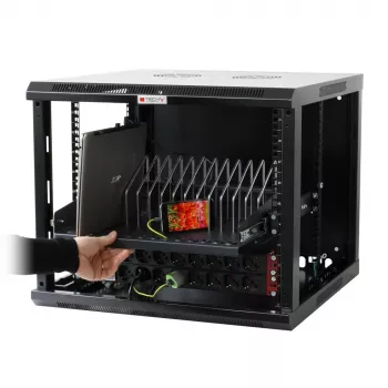 Prateleira para rack Techly I-CABINET-TRAY14BK preto 4U 19 polegadas