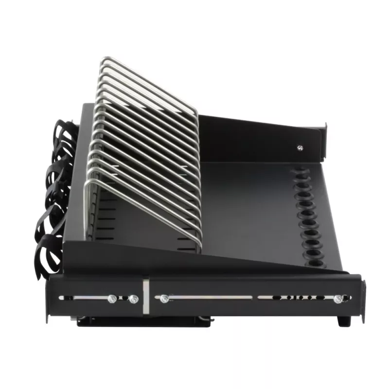 Prateleira para rack Techly I-CABINET-TRAY14BK preto 4U 19 polegadas