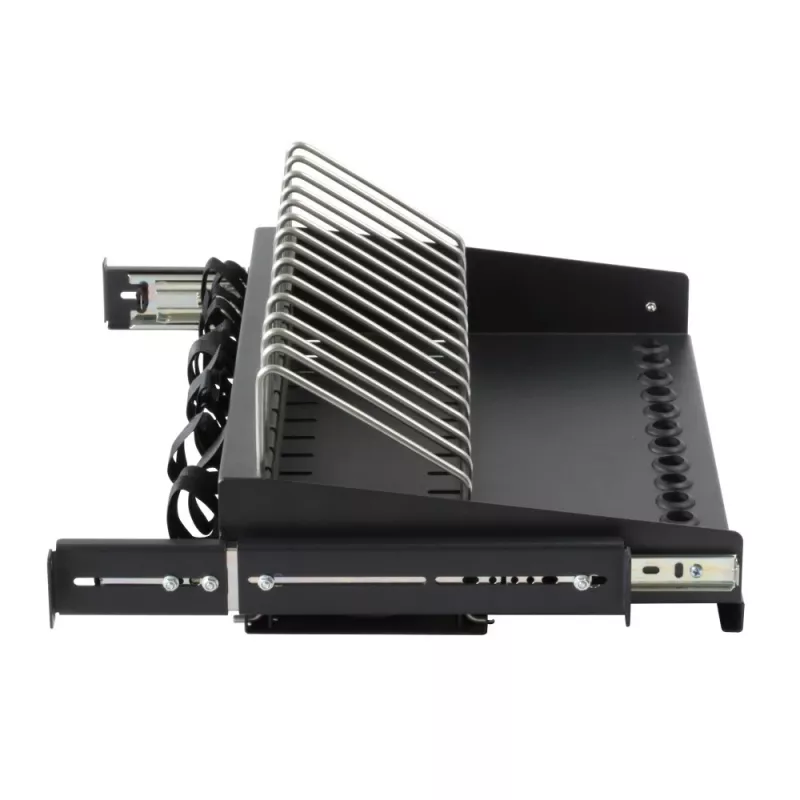 Prateleira para rack Techly I-CABINET-TRAY14BK preto 4U 19 polegadas