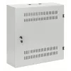 Intellinet 713641 armário de parede de perfil baixo de 19 polegadas, calhas 4U horizontais + 2U verticais, 170 mm (6,7 polegadas) de profundidade, 540x550 mm, porta com fechadura, 60 kg, IP20, cinzento RAL 7035
