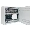 Intellinet 713641 armário de parede de perfil baixo de 19 polegadas, calhas 4U horizontais + 2U verticais, 170 mm (6,7 polegadas) de profundidade, 540x550 mm, porta com fechadura, 60 kg, IP20, cinzento RAL 7035