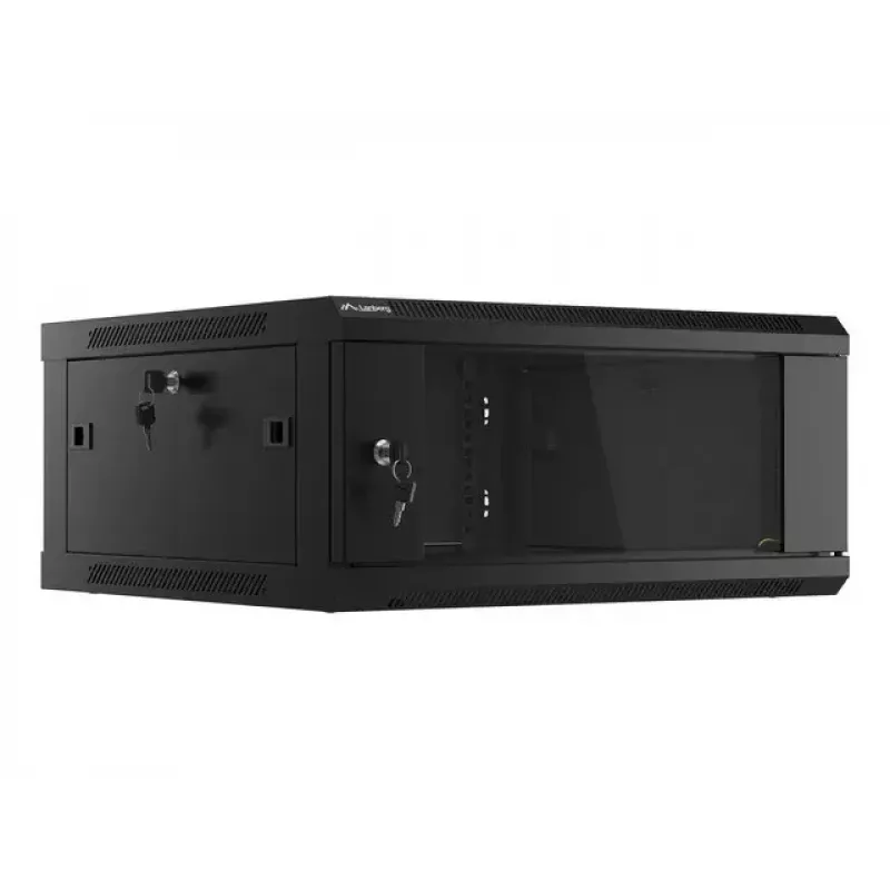 Armário de parede Lanberg WF01-6604-10B 4U preto