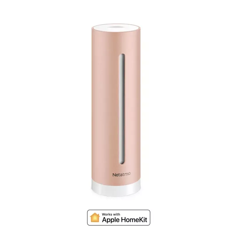 Netatmo NHC-EC Healthy Home Coach monitor inteligente de qualidade do ar interior, CO2 0–5000 ppm, humidade, temperatura, ruído 35–120 dB, Wi-Fi, Apple HomeKit, alimentação por rede elétrica