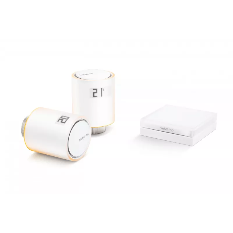 Netatmo Starter Pack - Válvulas de radiador inteligentes, branco, 0 - 50 °C, 2400 MHz, 100 m, 5 - 30 °C, °C