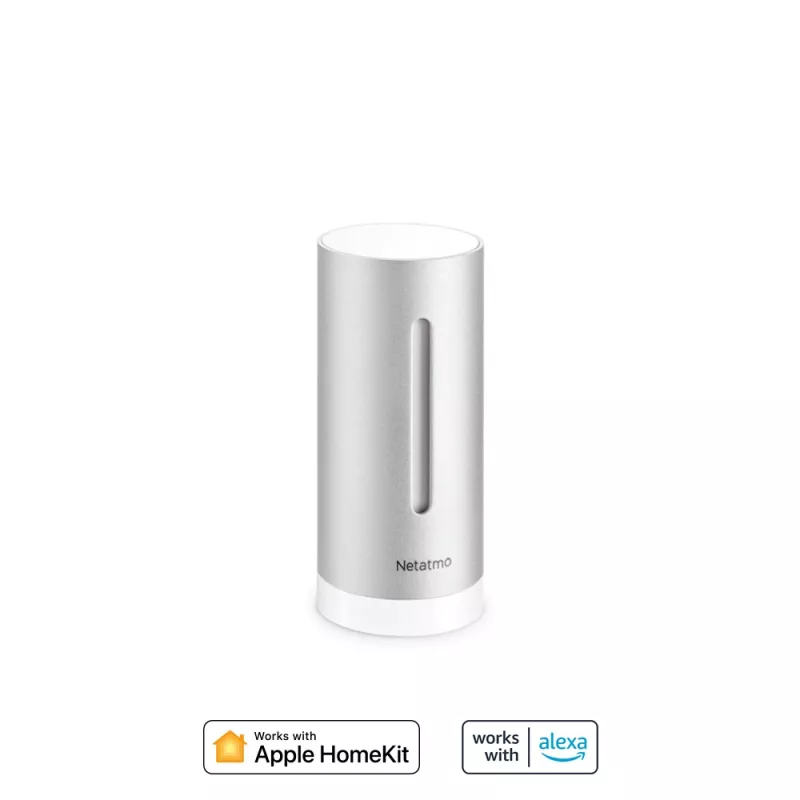 Netatmo Módulo interior inteligente adicional, sem fios, 0,3°, 3%, duralumínio, alumínio, AAA