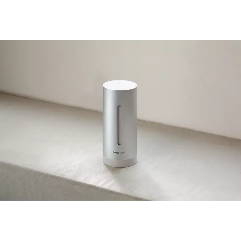 Netatmo Módulo interior inteligente adicional, sem fios, 0,3°, 3%, duralumínio, alumínio, AAA