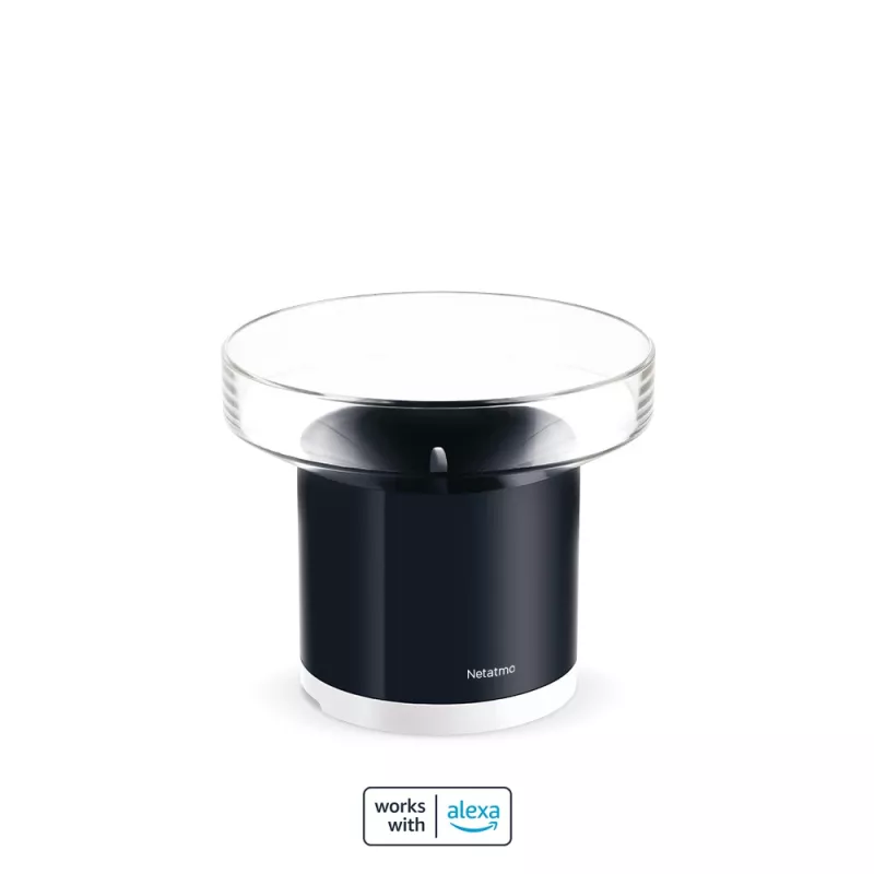 Netatmo Pluviómetro inteligente, pilha, AAA, 1,5 V, 130 mm, 130 mm, 110 mm