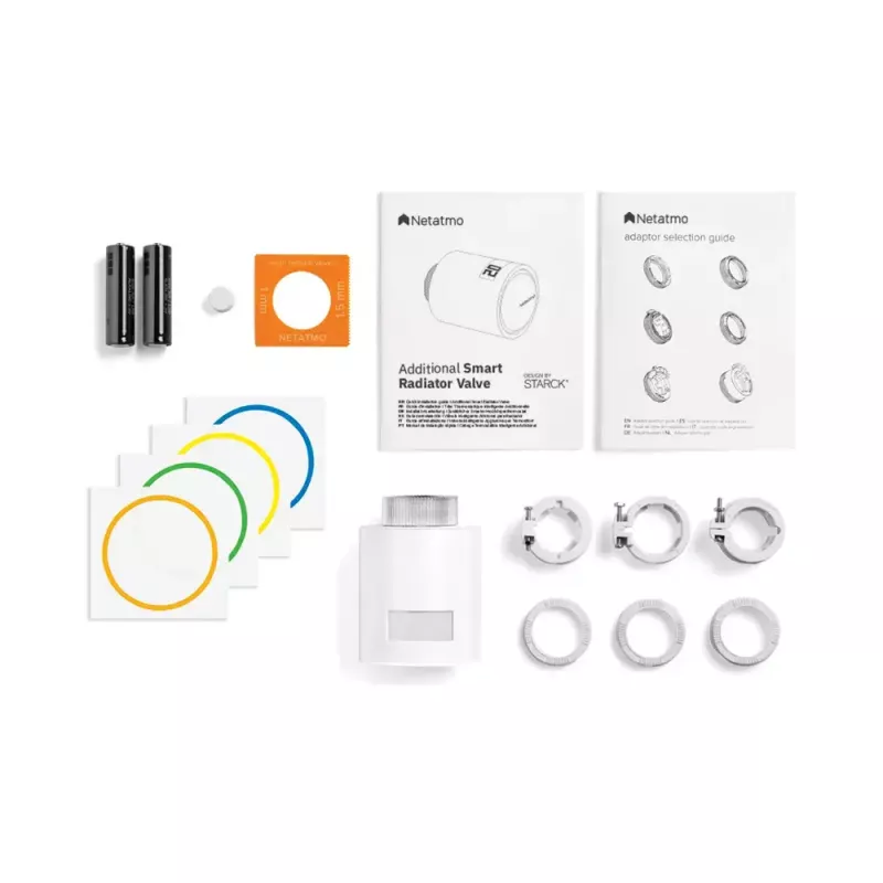 Válvulas de radiador inteligentes Netatmo Pack: 3 válvulas de radiador inteligentes adicionais