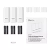 Sensor de porta/janela Netatmo DTG-EC sem fios resistente às intempéries 3 V (2×AAA), alcance 80 m, branco, conjunto de 3 unidades