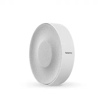 Sirene sem fios Netatmo NA-NIS01 Interior branco, 110 dB, porta USB, AA x4, 130×35×130 mm