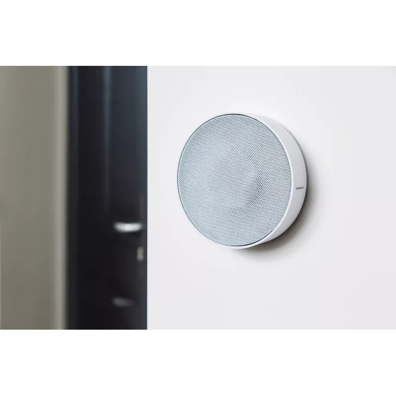 Sirene sem fios Netatmo NA-NIS01 Interior branco, 110 dB, porta USB, AA x4, 130×35×130 mm
