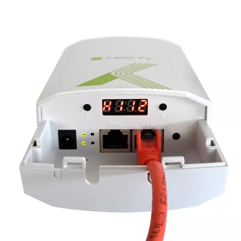 Techly I-WL-CPE880 (108439) CPE / ponto de acesso / repetidor para exterior, Wi-Fi 802.11n, 5,8 GHz, 15 dBi, 300 Mbps, ponte Point-to-Point / Point-to-Multipoint