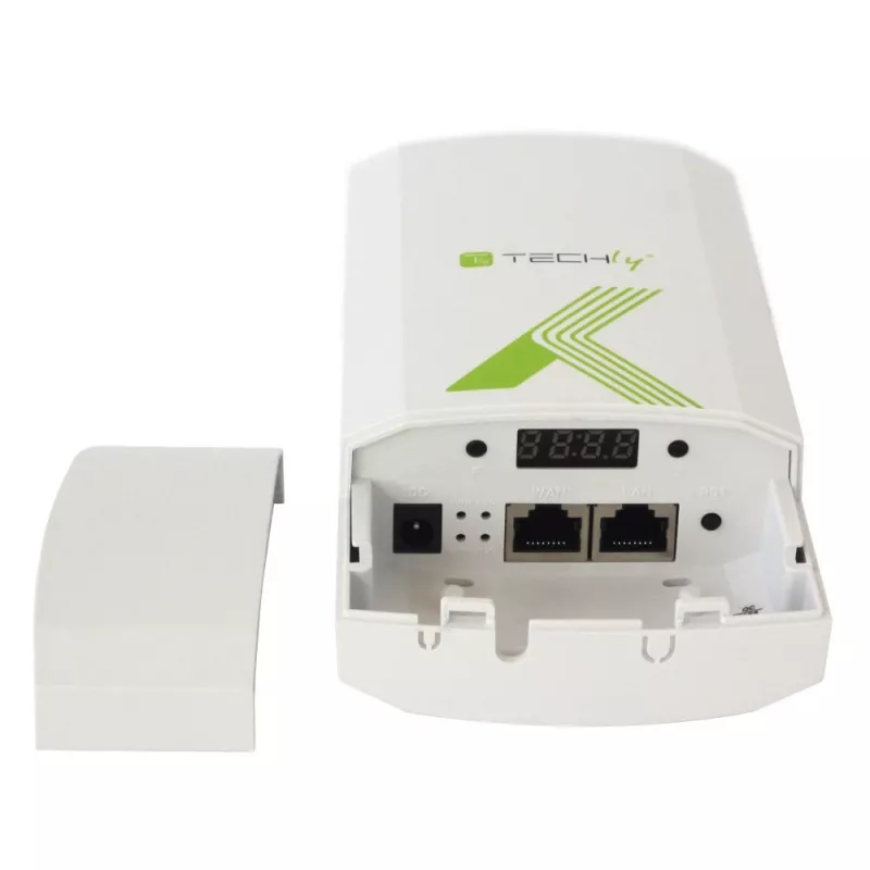 Techly I-WL-CPE880 (108439) CPE / ponto de acesso / repetidor para exterior, Wi-Fi 802.11n, 5,8 GHz, 15 dBi, 300 Mbps, ponte Point-to-Point / Point-to-Multipoint