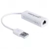Manhattan 506731 adaptador de USB 2.0 para Fast Ethernet, de USB para RJ45, 10/100 Mbps, branco