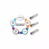 Módulo transceptor Intellinet ótico, Gigabit Fiber SFP Mini-GBIC, porta multimodo 1000Base-Sx (LC), 550 m, comprimento de onda 850 nm, Ethernet, Fibre, compatível com MSA, equivalente a Cisco GLC-SX-MM, três anos de garantia