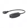 Extensor de linha USB-A Manhattan, para utilização com cabo de rede RJ45 (não incluído), prolonga dispositivos USB até 60 m, alimentação por bus, adequado para cabo de rede Cat5e/Cat6/Cat6A RJ45, preto, três anos de garantia