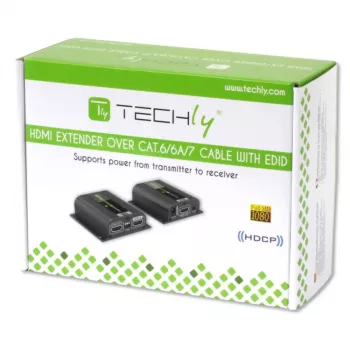 Extensor AV Techly IDATA EXT-E70POED transmissor e recetor AV preto