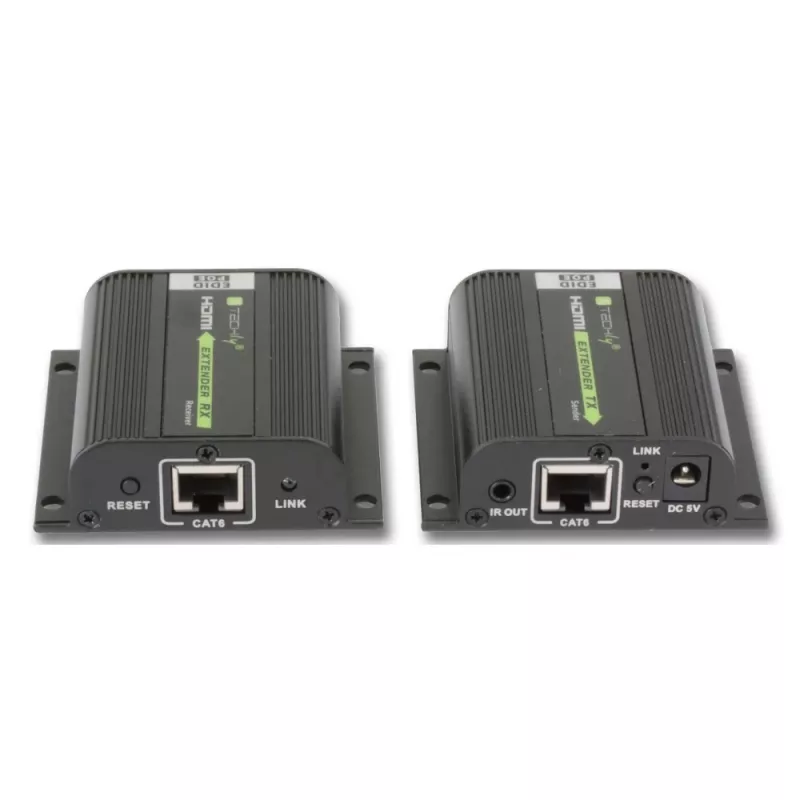 Extensor AV Techly IDATA EXT-E70POED transmissor e recetor AV preto