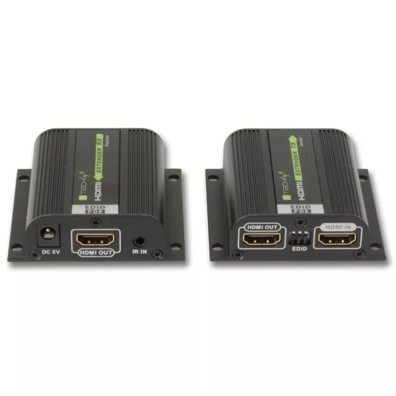 Extensor AV Techly IDATA EXT-E70POED transmissor e recetor AV preto