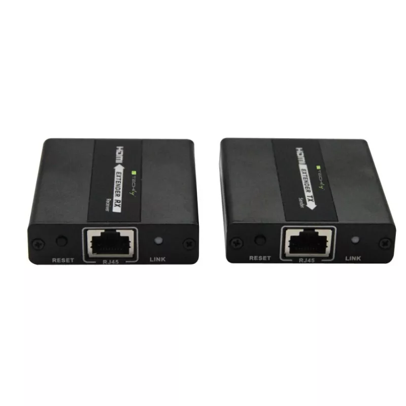 Extensor AV Techly IDATA EXT-E71 transmissor e recetor AV preto