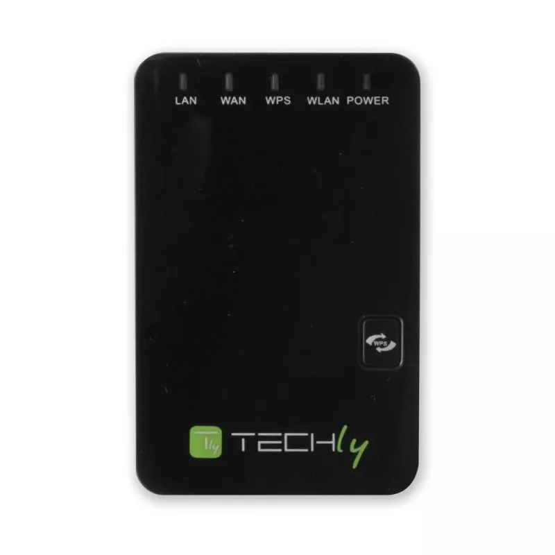 Techly I-WL-REPEATER2 (301078) mini router sem fios / repetidor 300N de tomada, Wi-Fi 4 (802.11n), 2,4 GHz, 300 Mbps