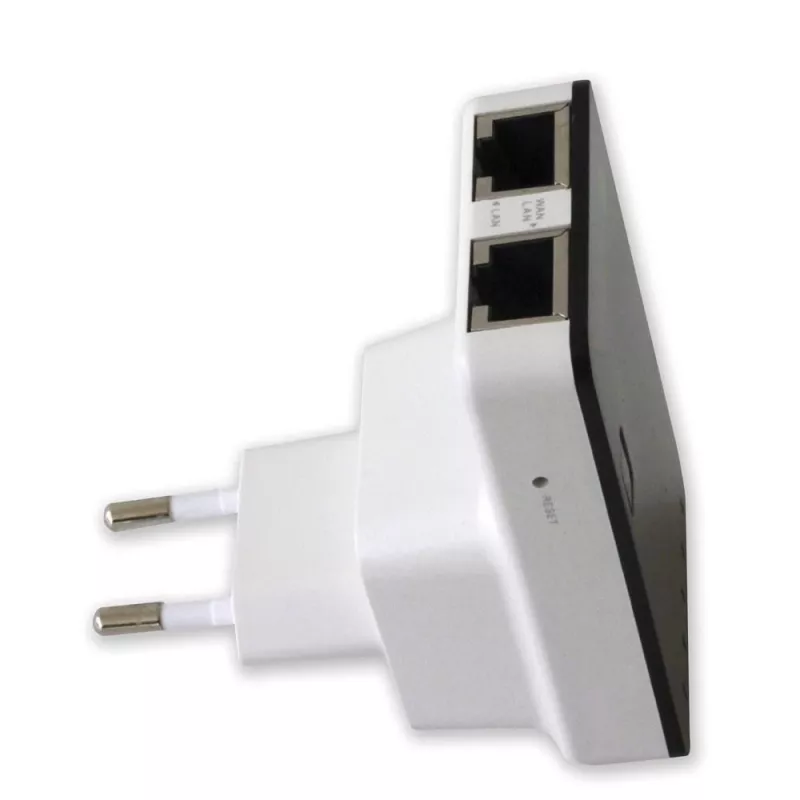 Techly I-WL-REPEATER2 (301078) mini router sem fios / repetidor 300N de tomada, Wi-Fi 4 (802.11n), 2,4 GHz, 300 Mbps