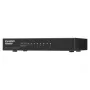 QNAP QSW-1108-8T-R2 comutador de rede não gerido, 8x 2,5GbE RJ45 (10/100/1000/2500 Mbps), de secretária, sem ventoinha, preto e cinzento
