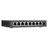 QNAP QSW-1108-8T-R2 comutador de rede não gerido, 8x 2,5GbE RJ45 (10/100/1000/2500 Mbps), de secretária, sem ventoinha, preto e cinzento