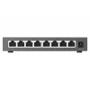 QNAP QSW-1108-8T-R2 comutador de rede não gerido, 8x 2,5GbE RJ45 (10/100/1000/2500 Mbps), de secretária, sem ventoinha, preto e cinzento