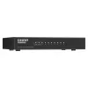 QNAP QSW-1108-8T-R2 comutador de rede não gerido, 8x 2,5GbE RJ45 (10/100/1000/2500 Mbps), de secretária, sem ventoinha, preto e cinzento