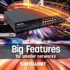 Switch gerido Intellinet 8 portas Gigabit Ethernet PoE+ com 2 portas SFP
