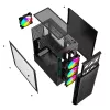 Gembird Fornax 400X caixa gaming ARGB para computador, preta