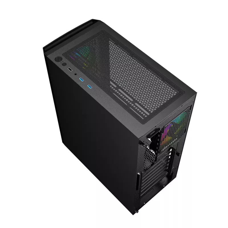 Gembird Fornax 400X caixa gaming ARGB para computador, preta