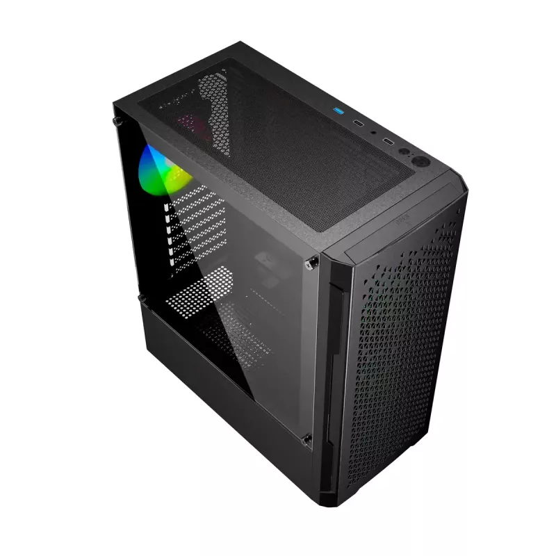 Gembird Fornax 400X caixa gaming ARGB para computador, preta