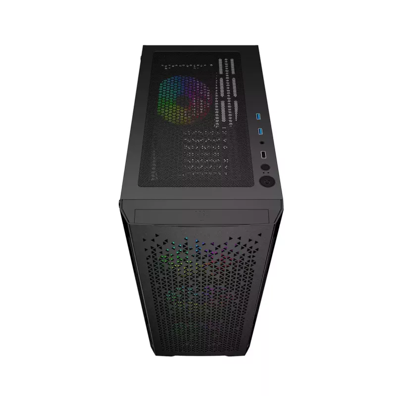 Gembird Fornax 400X caixa gaming ARGB para computador, preta